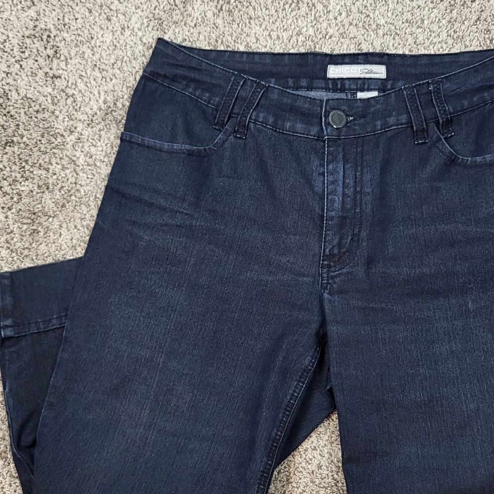 Chico's Platinum Cropped Denim Jeans